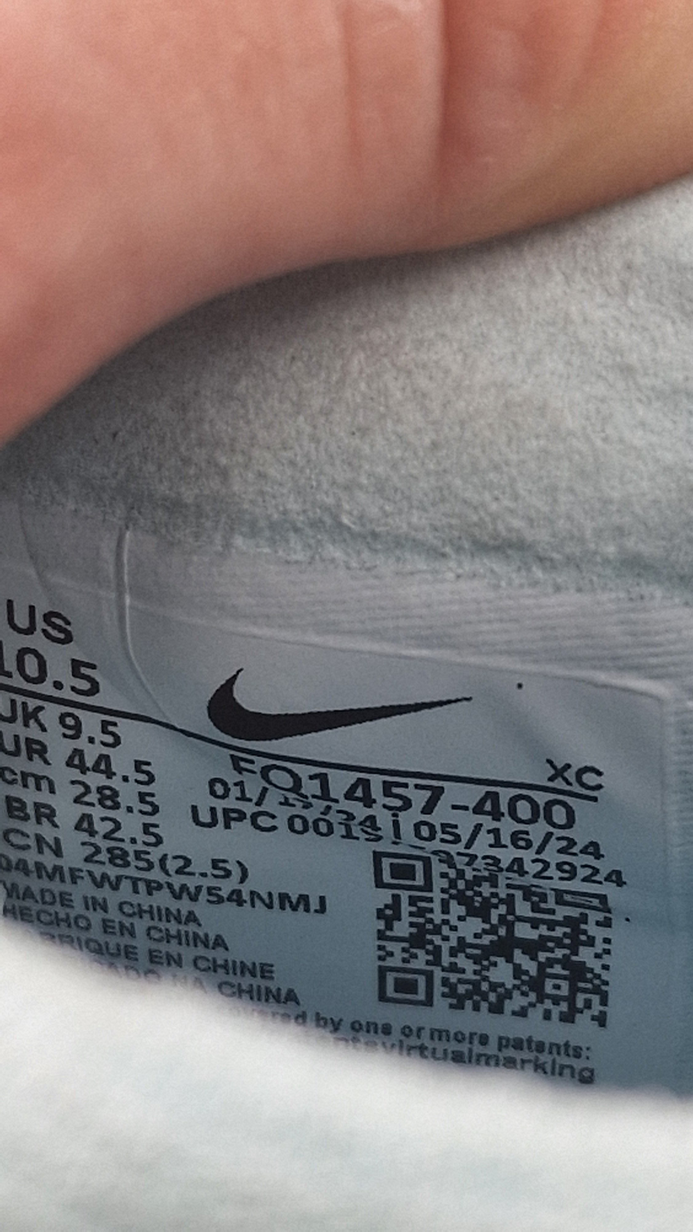 Nike mercurial vapor 16 elite FG 2024 Størrelse 44,5