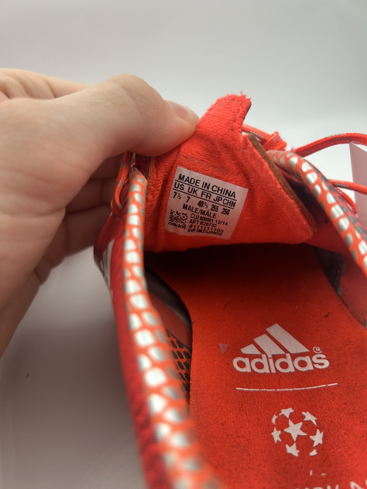 Adidas f50 adizero leather FG 2015  Størrelse 40,5